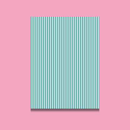 Striped Scrapbook Paper Pack A5 - Coquette Cloud Co