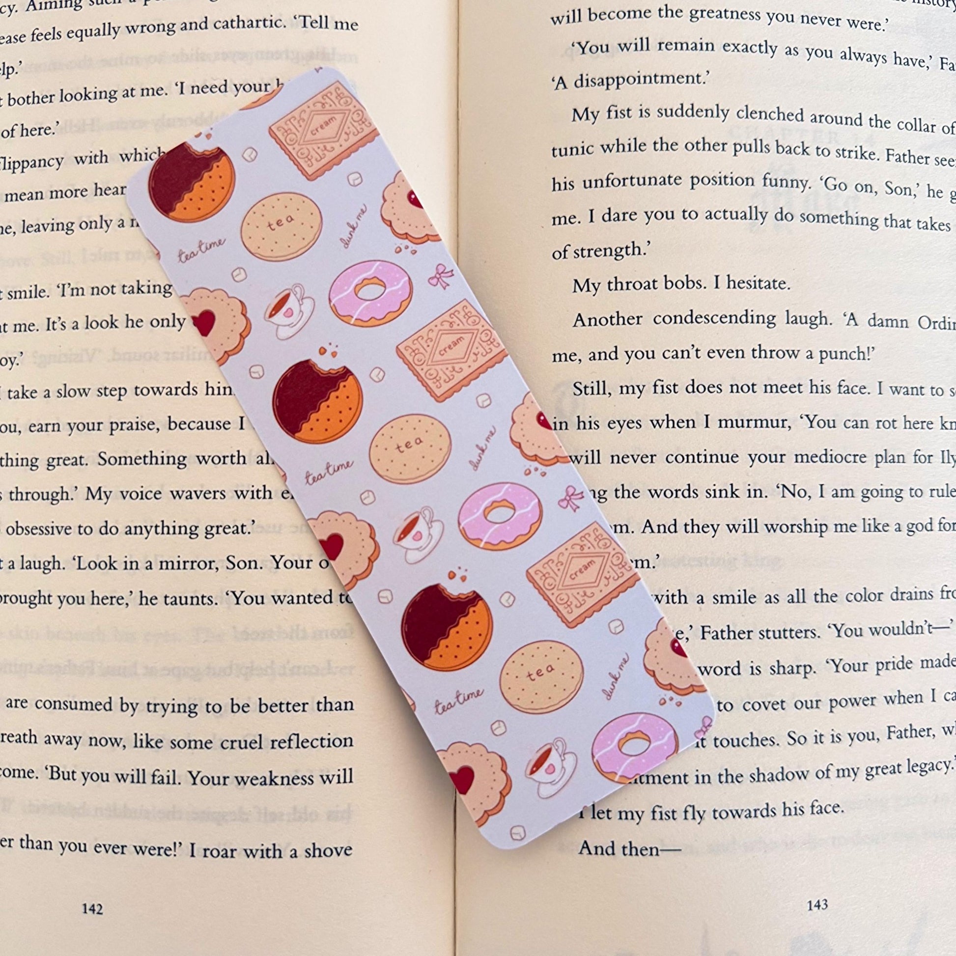 Tea Time Bookmark - Coquette Cloud Co