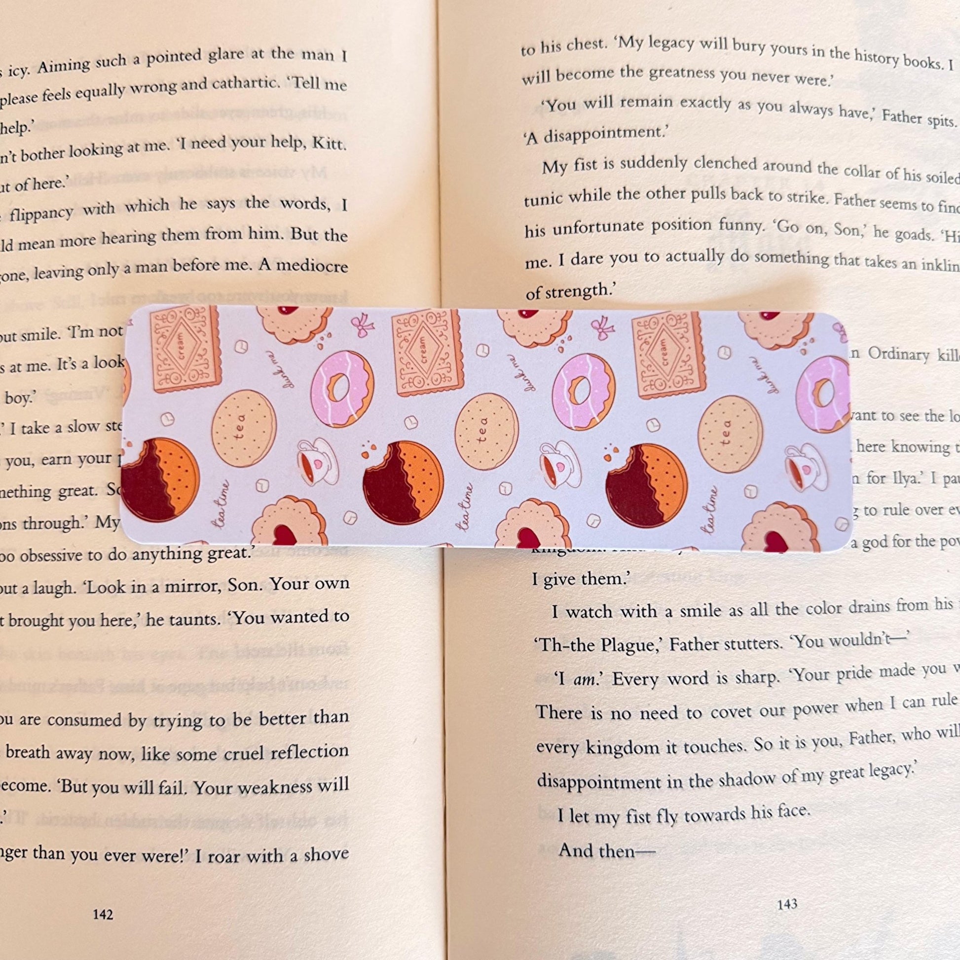 Tea Time Bookmark - Coquette Cloud Co