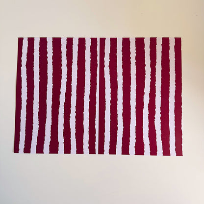 Wavy Stripe Scrapbook Paper Pack A4 - Coquette Cloud Co
