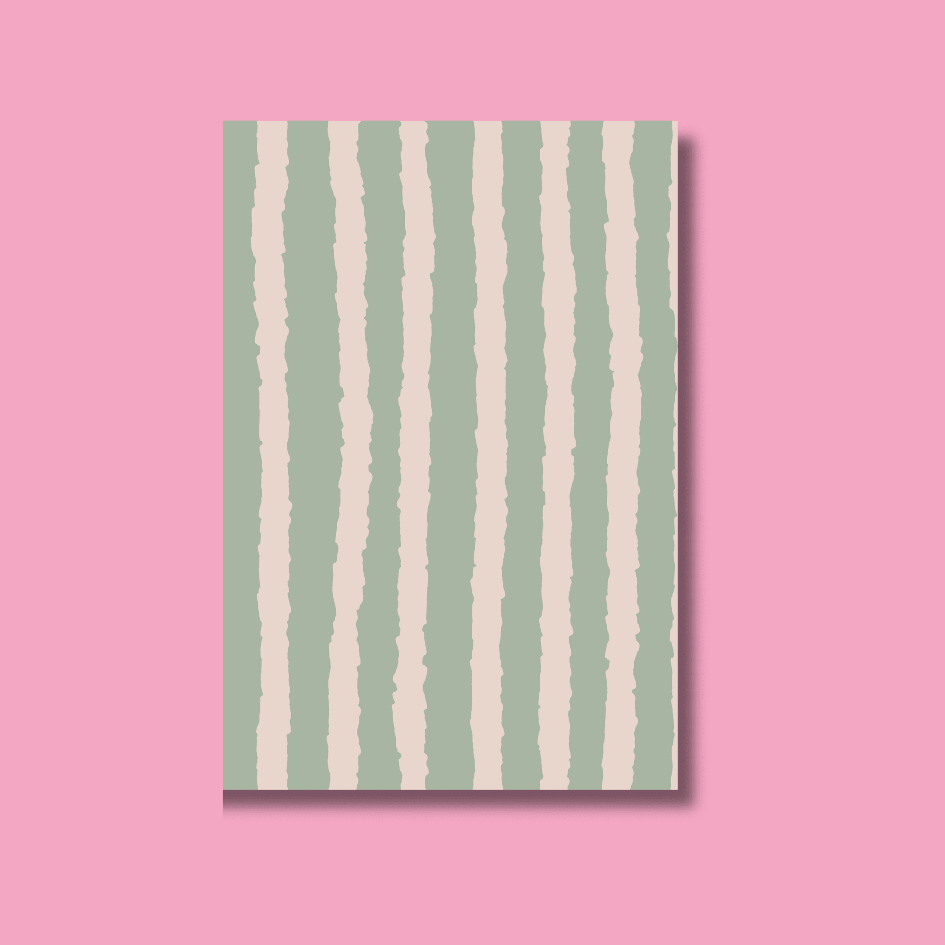 Wavy Stripe Scrapbook Paper Pack A5 - Coquette Cloud Co