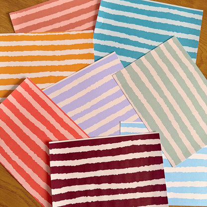 Wavy Stripe Scrapbook Paper Pack A5 - Coquette Cloud Co