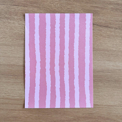 Wavy Stripe Scrapbook Paper Pack A5 - Coquette Cloud Co